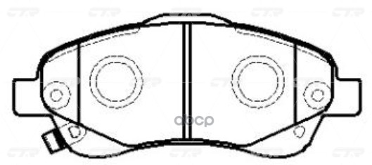 Колодки тормозные дисковые передние Toyota Avensis 2003 ~ 2008 / Caldina 2002 ~ 2007 / Corolla Verso CTR арт. GK1167