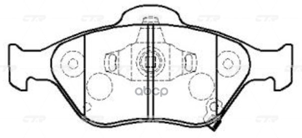 Колодки передние TOYOTA YARIS 1.0-1.4 06- CTR GK1178 CTR арт. GK1178