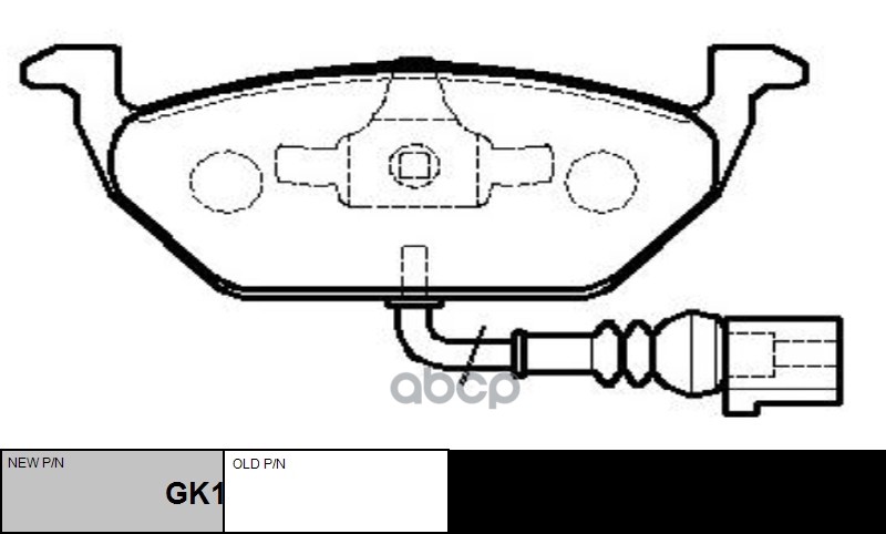 Колодки тормозные дисковые передние VW Beetle 2011 ~ 2016 / Bora 1998 ~ 2005 / Caddy 2003 ~ 2015 / E CTR арт. GK1229