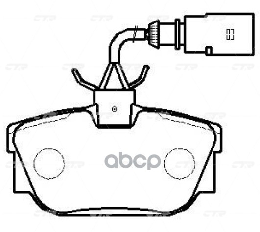 Колодки Тормозные Дисковые CTR арт. GK1247