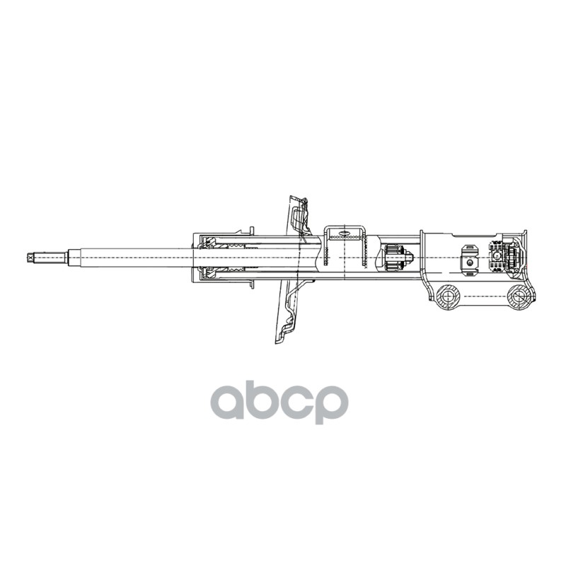 Стойка передняя Kia Rio 16-20 (Слева/ Газомасляный) CTR арт. GY1613G