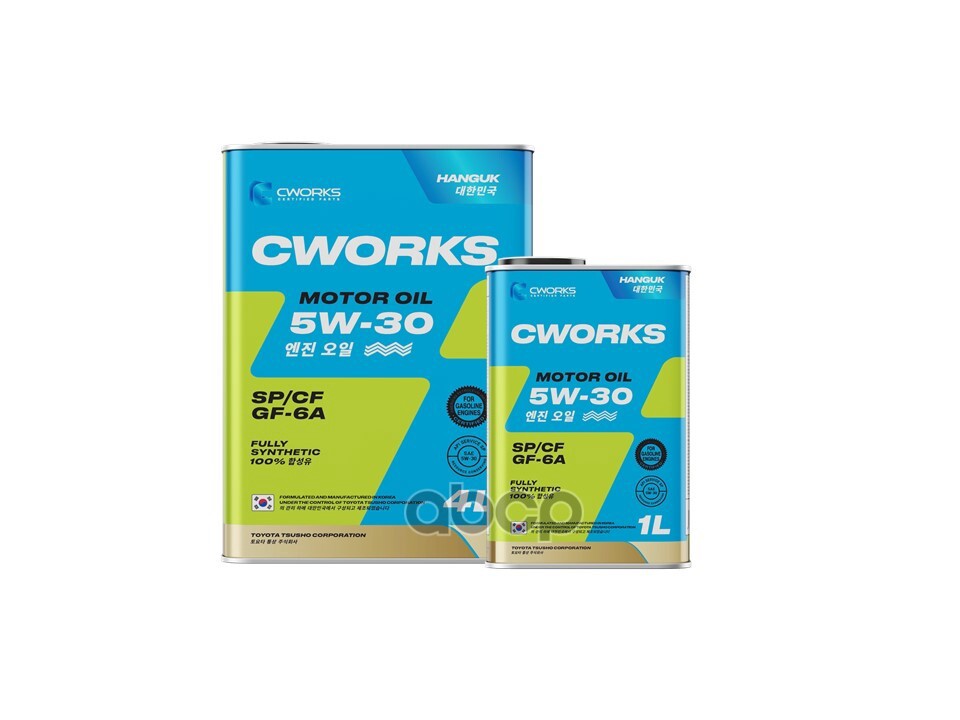 CWORKS Масло Моторное Hanguk Motor Oil 5W-30 Sp/Cf, 5L Промо Комплект (1 Промо Коробка, 4Л+1Л) A13hr1004a
