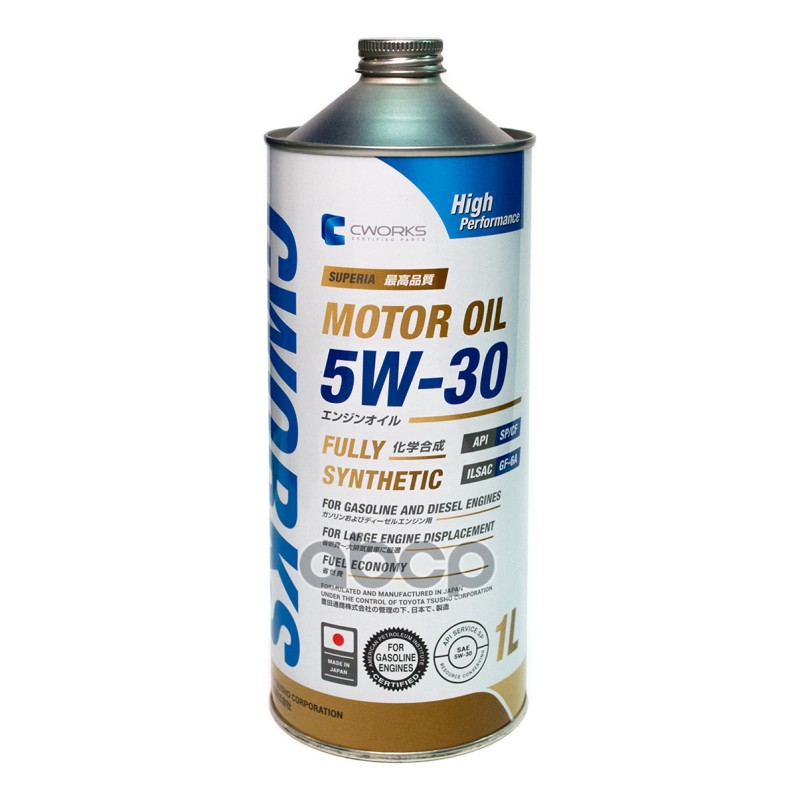 CWORKS Масло моторное SUPERIA MOTOR OIL 5W-30 SP/CF 1L A13SR1001