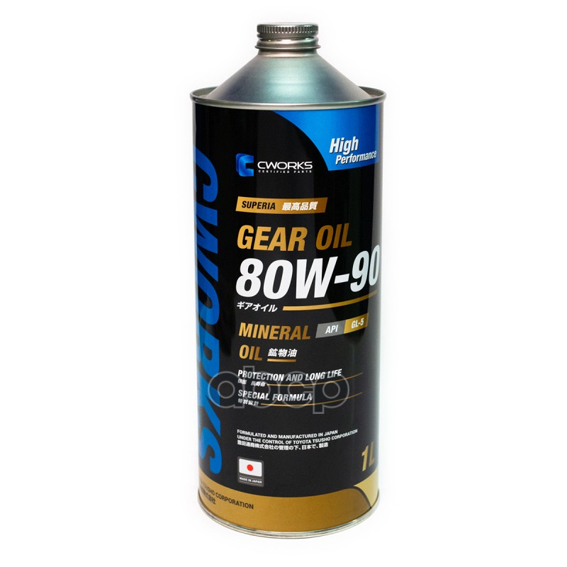 Масло трансмиссионное SUPERIA GEAR OIL 80W-90 GL-5 1L A21SR1001 CWORKS арт. A21SR1001