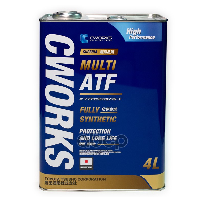 Масло трансмиссионное SUPERIA MULTI ATF 4L A22SR1004 CWORKS арт. A22SR1004