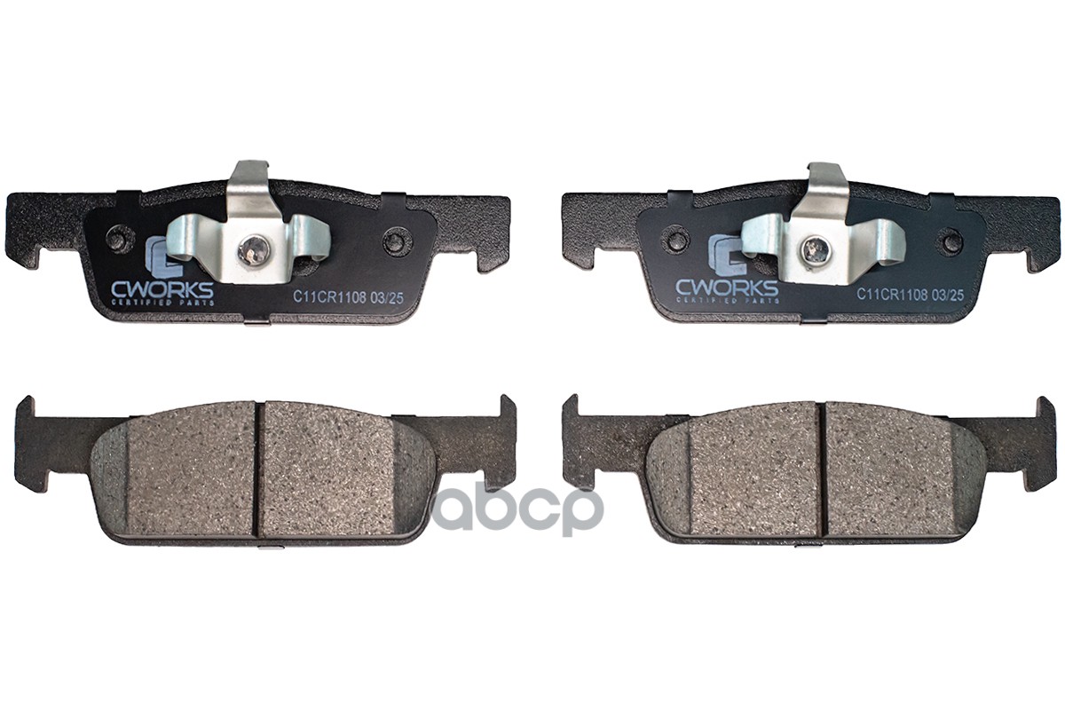 Тормозные Колодки Передние Low Metallic C11cr1108 CWORKS арт. C11CR1108