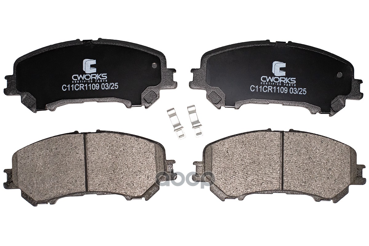 ЗАМЕНЕН на xcwo-c11cr0055 Колодки тормозные передние (Low Metallic) NISSAN CWORKS арт. c11cr1109