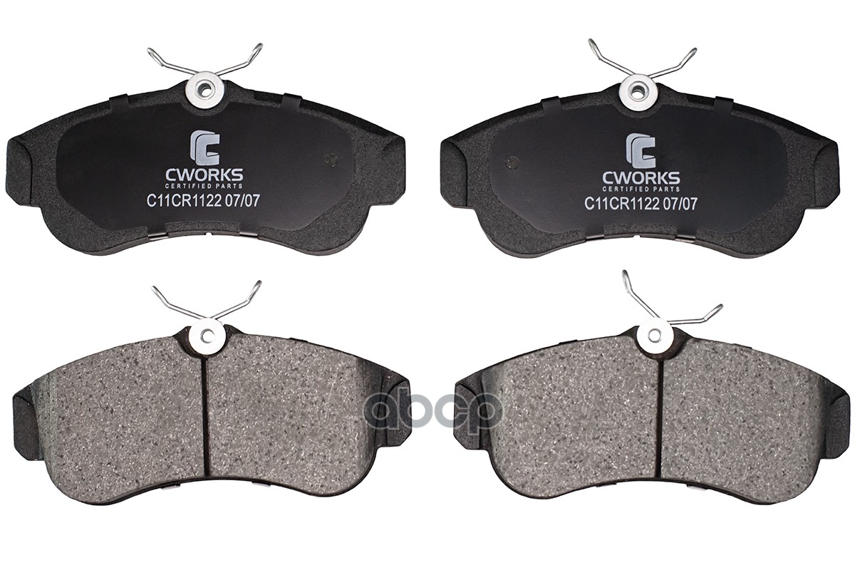 Тормозные колодки передние Low Metallic C11CR1122 CWORKS арт. C11CR1122