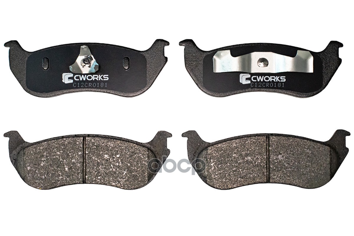 Тормозные колодки задние, Low Metallic C12CR0181 CWORKS арт. C12CR0181