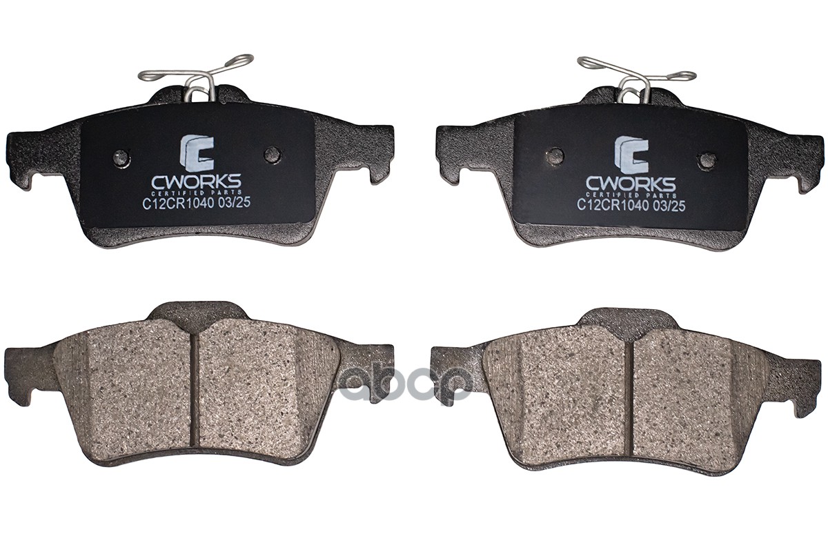 Тормозные колодки задние Low Metallic C12CR1040 CWORKS арт. C12CR1040