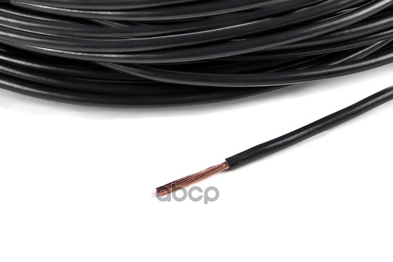 Провод ПВАМ 1,0 кв.мм цвет черный, длина 5м. CARGEN арт. AX3522