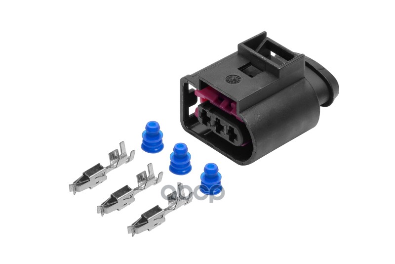 Разъем 4D0971993 (3pin) 3 контакта топливной форсунки, датчика давления топлива, КПП для Audi, Seat, CARGEN арт. AX6543S
