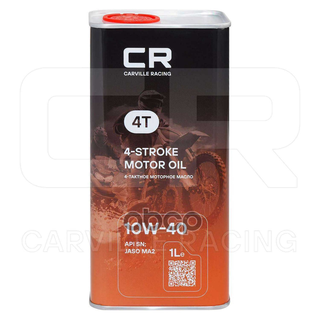 Масло моторное синтетическое 4T 10W40 SN, MA2 1л Carville Racing арт. L1Z00126