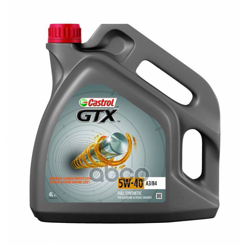 Castrol Масло Моторное Синтетическое Castrol Gtx A3/B4 5W-40 4Л 15E20d
