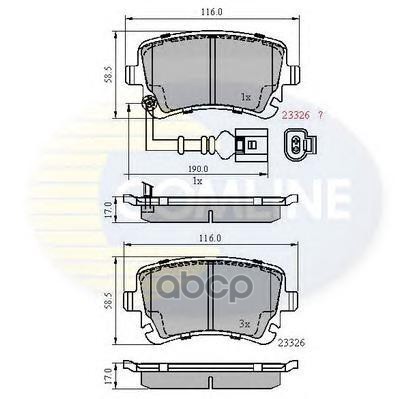 Колодки Audi A5 09-/A6 04-/A8 03-10/Vw Phaeton 03-/Commercial Transporter T5 03- Comline Cbp11313 Comline арт. CBP11313