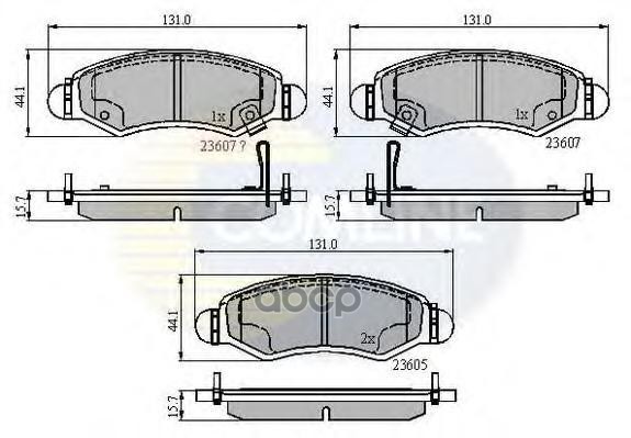 Колодки Тормозные Дисковые Перед Comline арт. CBP31297
