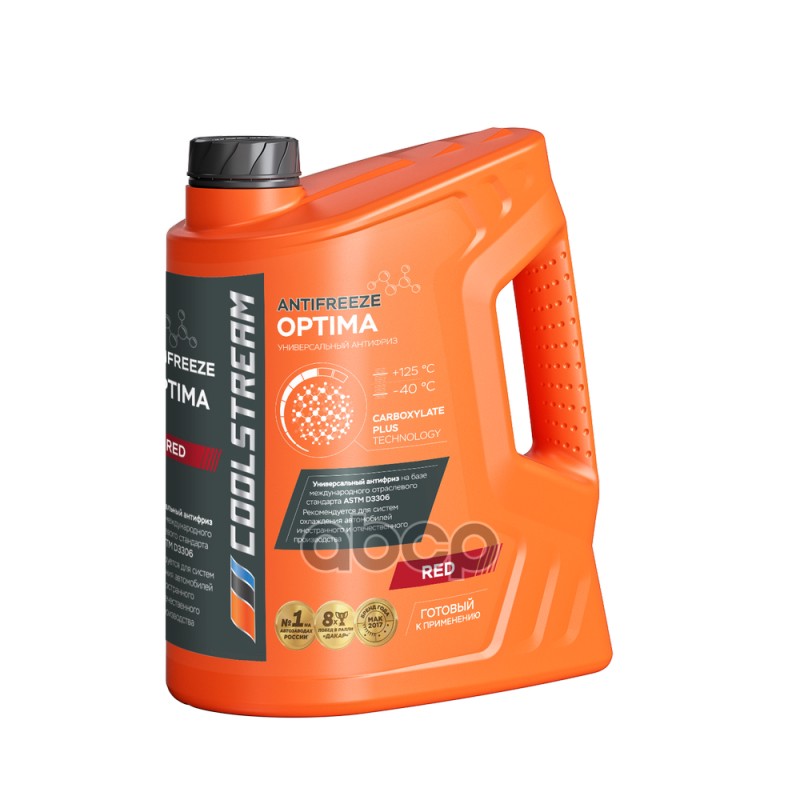 Антифриз готовый карбоксилатный красный Optima 5кг Coolstream арт. CS010702RD