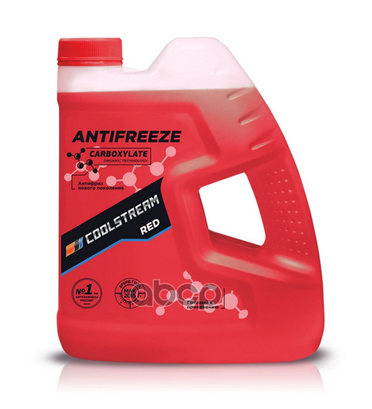Антифриз готовый карбоксилатный красный Red 4кг Coolstream арт. CS010909RD