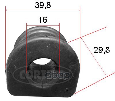 Втулка Стабилизатора Задн 16Мм Audi: A4 Подвеска Комфорт 00-08 Corteco арт. 49371838