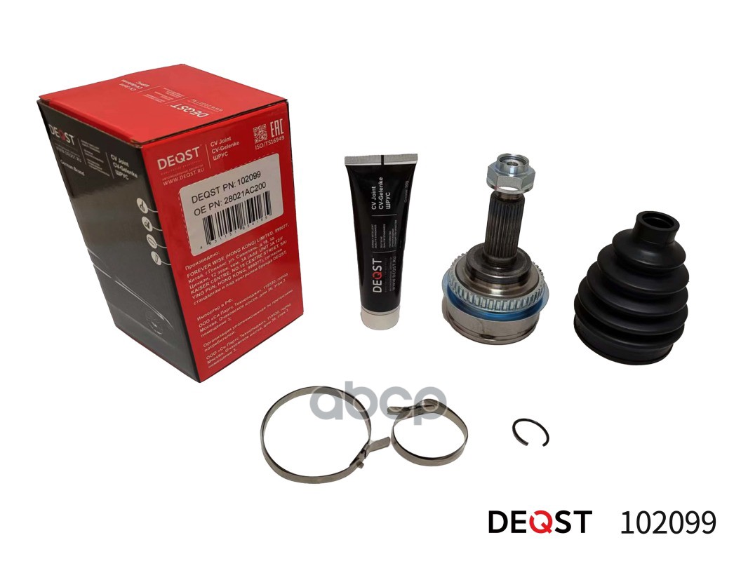 Шрус Subaru Impreza 2.0 90-01 Нар.(Abs) DEQST арт. 102099