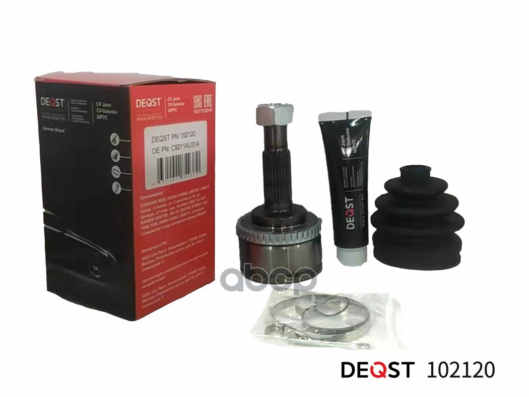 Шрус Nissan Primera 1.6/1.8 02- Нар./Nissan Primera 99-07 Наружний DEQST арт. 102120