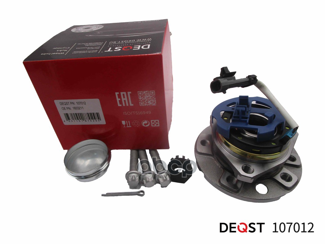 Ступица с подшипником в сборе передняя OPEL ZAFIRA 2000 - 2005 DEQST арт. 107012
