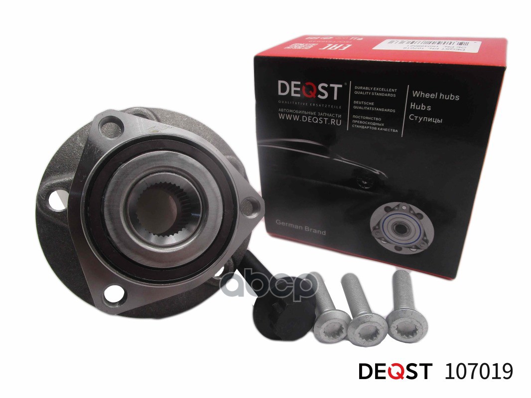 Ступица переднего колеса с подшипником VW GOLF V-VII, VW GOLF PLUS, VW CADDY III, VW TOURAN 0 DEQST арт. 107019
