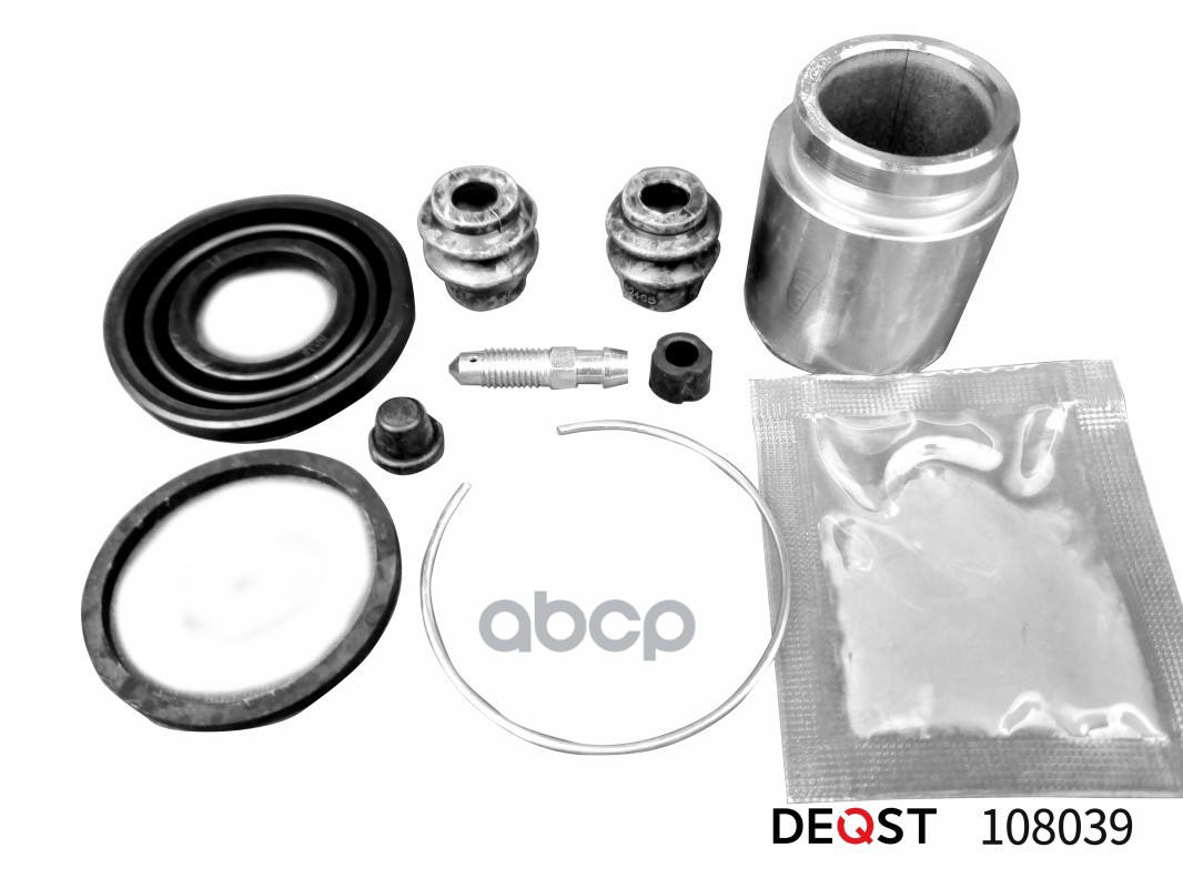 Ремкомплект тормозного суппорта с поршнем заднего (поршень O 38mm, суппорт Akebono). Применяе DEQST арт. 108039