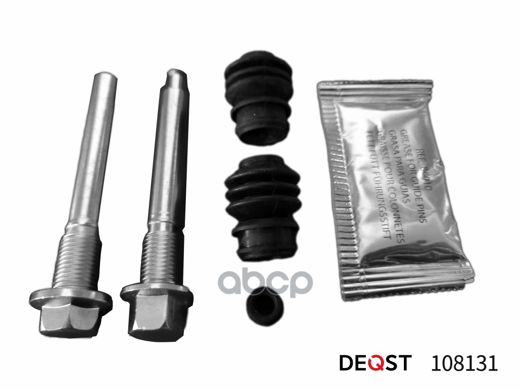 Комплект направляющих тормозного суппорта переднего (направляющая O 10 mm, суппорт Akebono). Применя DEQST арт. 108131