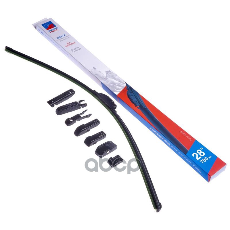 Щетка Стеклоочистителя Бескаркасная Double Force 700 Мм (28) Double Force Dff28 DOUBLE FORCE арт. DFF28