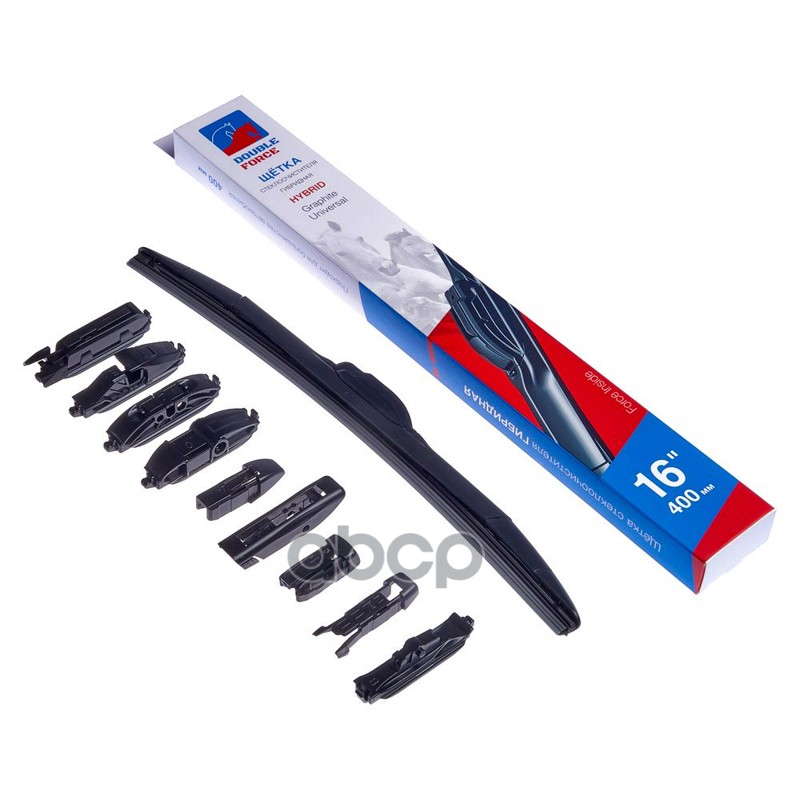 Щетка стеклоочистителя гибридная Double Force 400 мм (16) DFHY16 DOUBLE FORCE арт. DFHY16