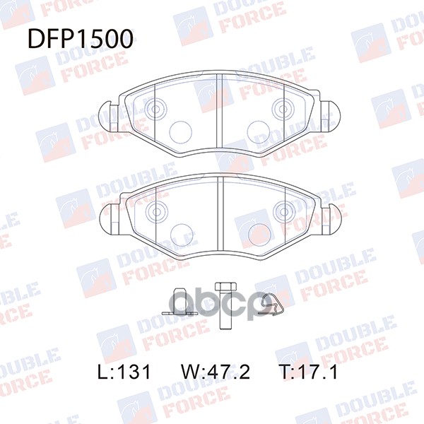 Колодки Тормозные Дисковые Double Force Double Force Dfp1500 DOUBLE FORCE арт. DFP1500