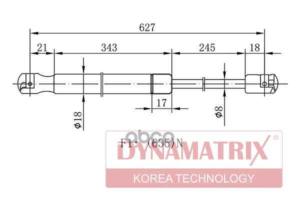 Амортизатор Багажника DYNAMATRIX-KOREA арт. DGS1283247