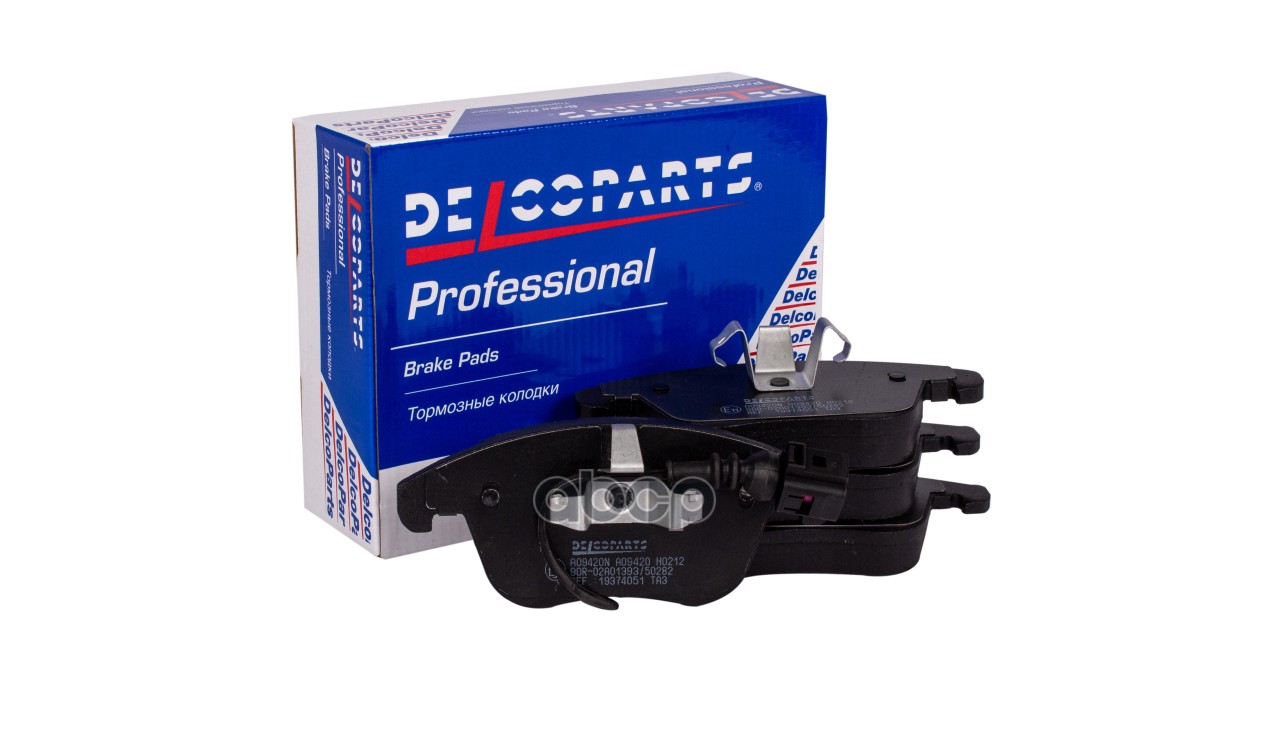 Колодки тормозные передние VW TIGUAN DelcoParts арт. 19374051