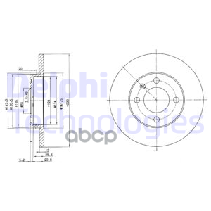 Диск Тормозной Delphi арт. bg2116