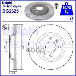 Диск тормозной Delphi арт. BG2625