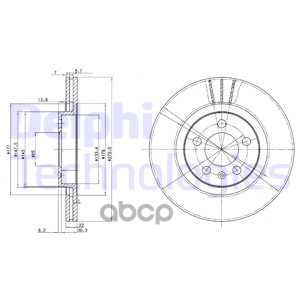 Диск тормозной Delphi арт. BG3036