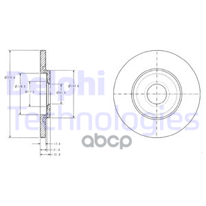 Диск Тормозной Bg3421 Delphi арт. BG3421