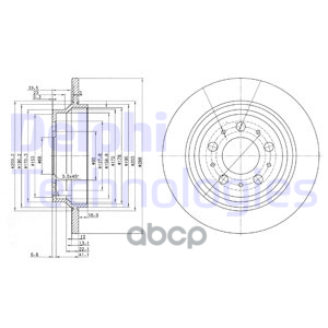 Диск Торм Volvo S60  V70  S80  Xc70 Delphi арт. bg3515