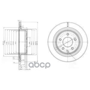 Диск тормозной задний NISSAN X-TRAIL (T30, T31) BG3765 Delphi арт. BG3765C