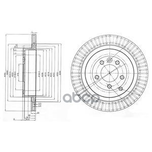 Диск тормозной (2шт в уп) Delphi арт. BG3925C