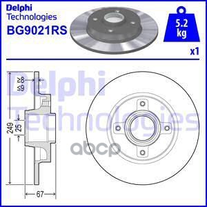 Диск тормозной задний с подшипником Delphi арт. BG9021RS