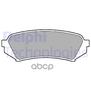 Колодки тормозные зад TOYOTA LAND CRUISER 100/LEXUS LX470 98-07 Delphi арт. LP1438