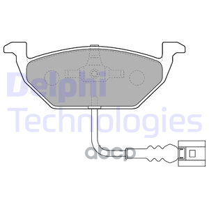Колодки тормозные дисковые перед Delphi арт. LP1514