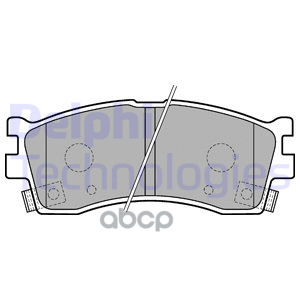 Колодки тормозные дисковые перед Delphi арт. LP1702