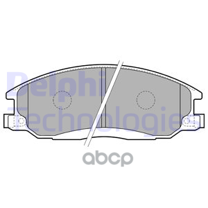 Колодки Тормозные Дисковые Перед Delphi арт. LP1743