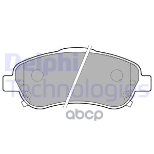 Колодки тормозные дисковые перед Delphi арт. LP1786