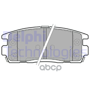 Колодки тормозные дисковые зад Delphi арт. LP1988