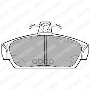 Колодки тормозные LP653 Delphi арт. LP653