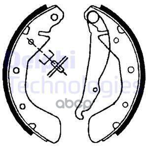 Колодки Тормозные Барабанные Delphi Ls1621 Delphi арт. LS1621